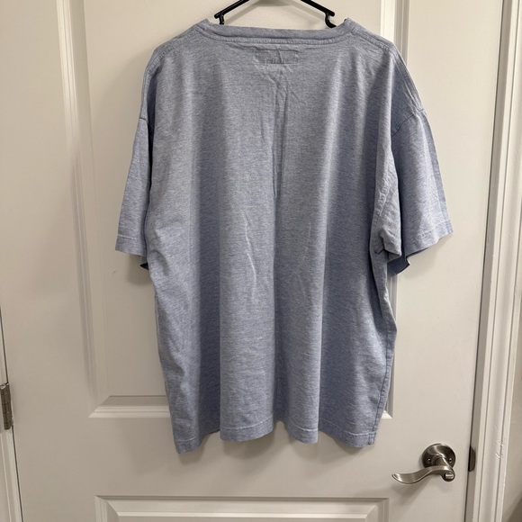 2000s Bum Equipment Embroidered Shirt Men’s Size Large Light Blue Heather Tee - Picture 5 of 5